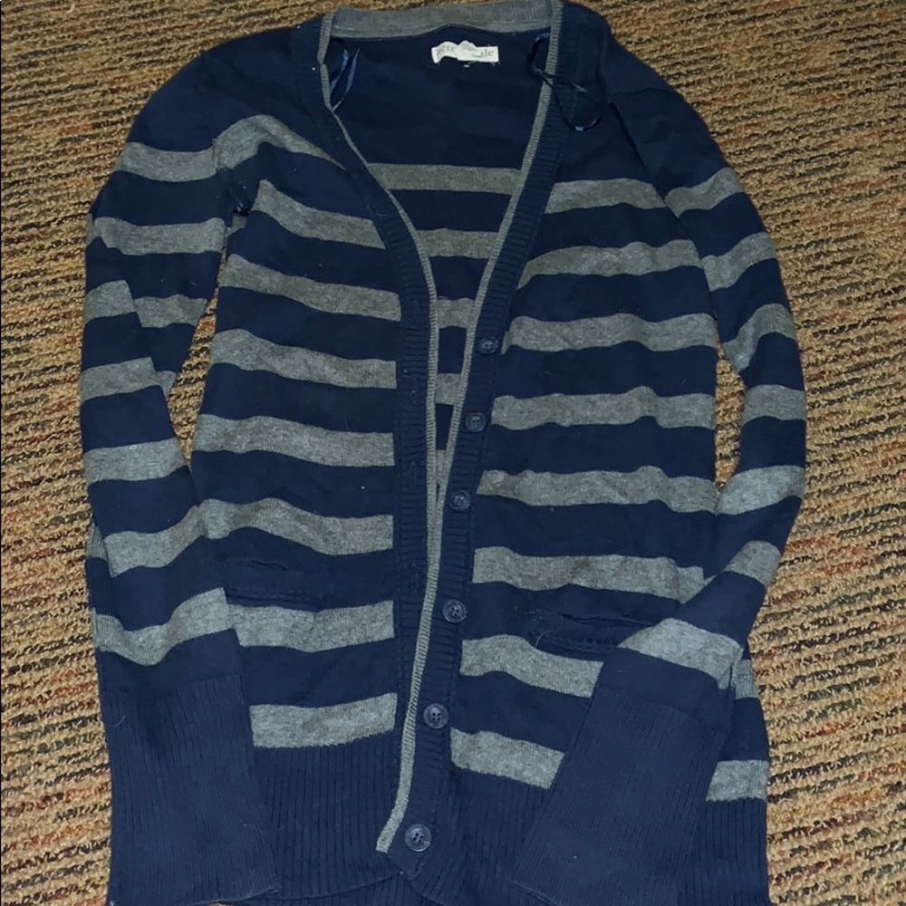 Aero Striped Cardigan Sweater